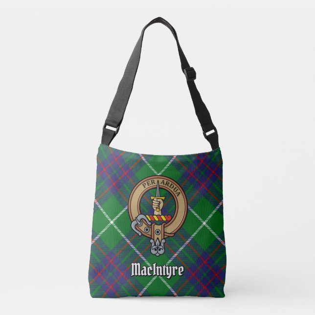 Clan MacIntyre Hunting Tartan Crossbody Bag (Front)