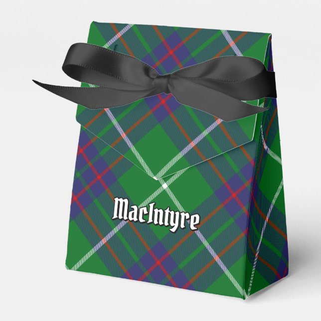 Clan MacIntyre Hunting Tartan Favor Box (Front Side)