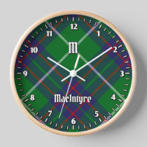 Clan MacIntyre Hunting Tartan Large Clock