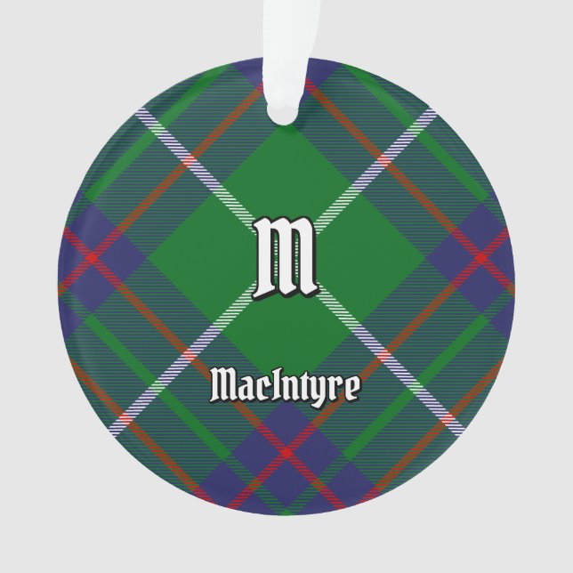 Clan MacIntyre Hunting Tartan Ornament (Front)
