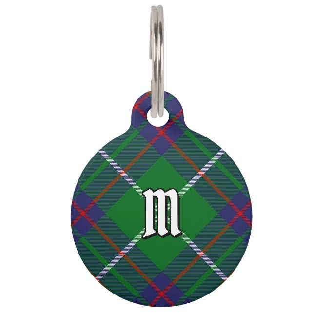 Clan MacIntyre Hunting Tartan Pet ID Tag (Front)