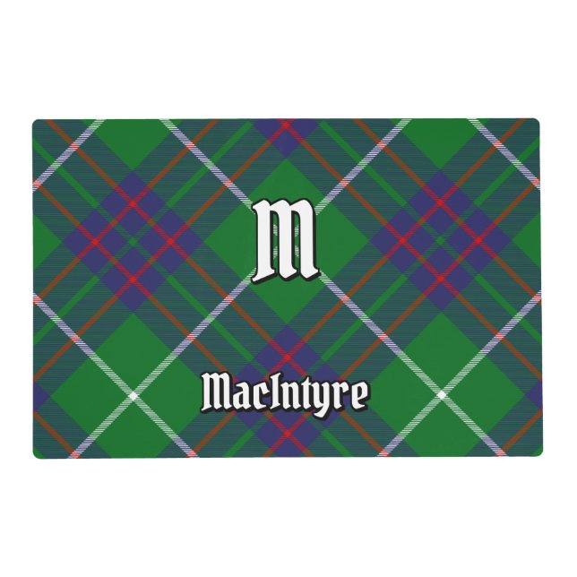 Clan MacIntyre Hunting Tartan Placemat (Front)
