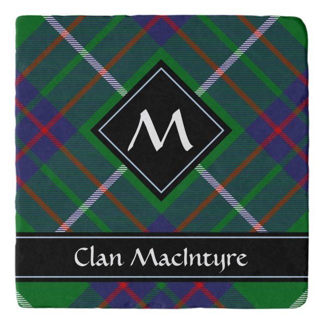 Clan MacIntyre Hunting Tartan Trivet (Front)