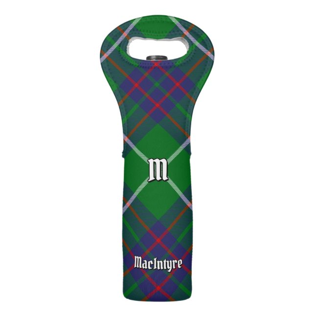 Clan MacIntyre Hunting Tartan Wine Bag (Front)