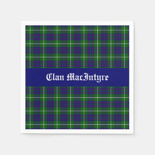 Clan MacIntyre Tartan Customizable Napkins