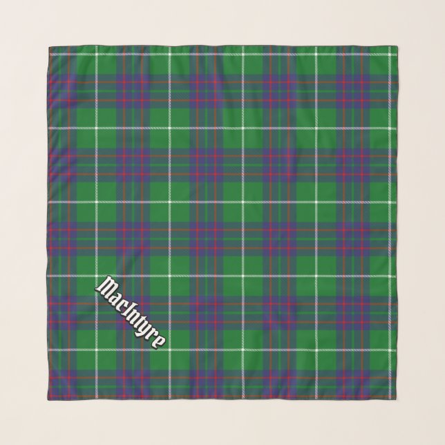 Clan MacIntyre Tartan Scarf (Front (Horizontal))