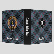 Clan MacKay Blue Tartan 3 Ring Binder