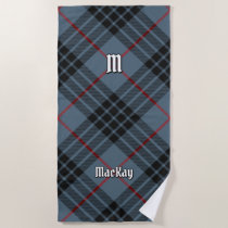 Clan MacKay Blue Tartan Beach Towel