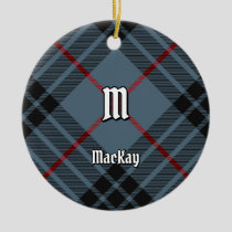 Clan MacKay Blue Tartan Ceramic Ornament