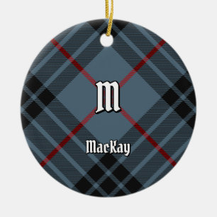 Clan MacKay Blue Tartan Ceramic Ornament