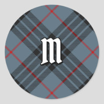 Clan MacKay Blue Tartan Classic Round Sticker