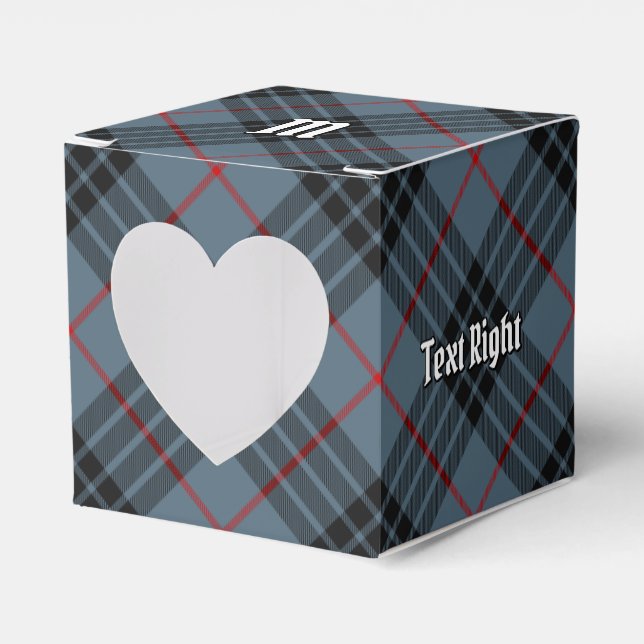 Clan MacKay Blue Tartan Favor Boxes (Front Side)