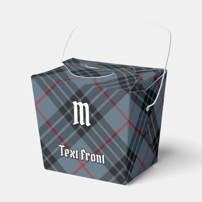 Clan MacKay Blue Tartan Favor Boxes (Front Side)
