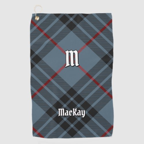 Clan MacKay Blue Tartan Golf Towel