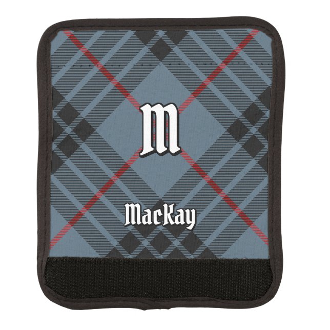 Clan MacKay Blue Tartan Luggage Handle Wrap (Front)