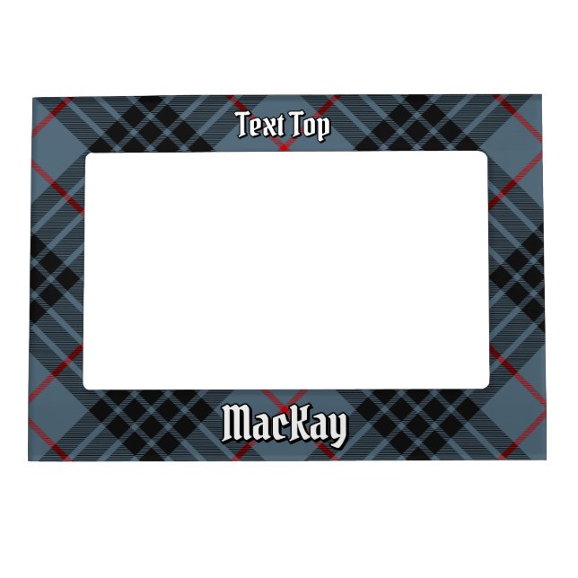 Clan MacKay Blue Tartan Magnetic Frame (Front)