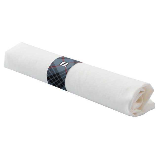 Clan MacKay Blue Tartan Napkin Bands (Angled)