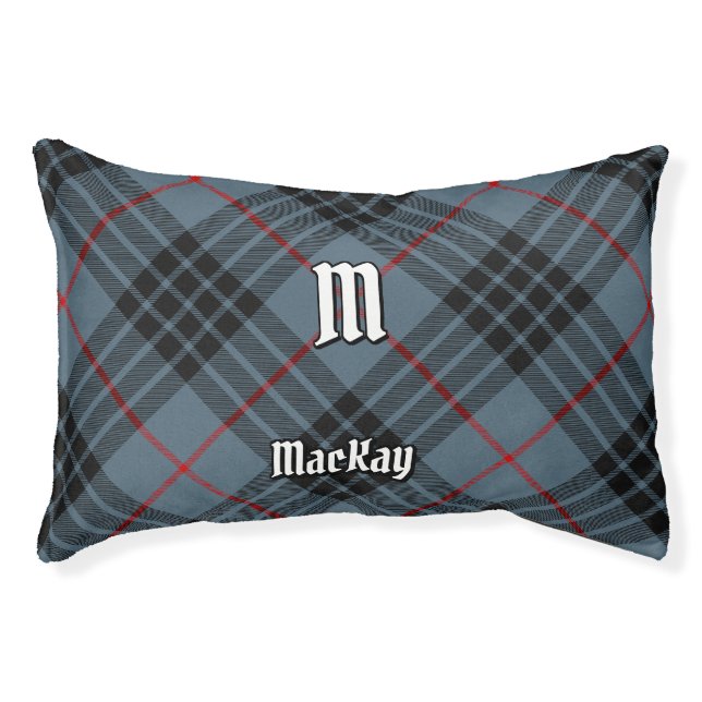 Clan MacKay Blue Tartan Pet Bed (Front)
