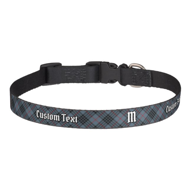 Clan MacKay Blue Tartan Pet Collar (Front)