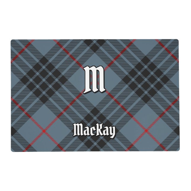 Clan MacKay Blue Tartan Placemat (Front)