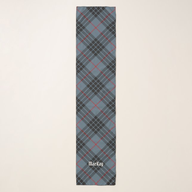 Clan MacKay Blue Tartan Scarf (Front)