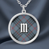 Clan MacKay Blue Tartan Silver Plated Necklace