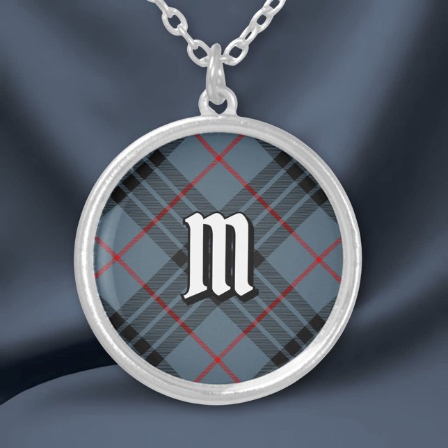 Clan MacKay Blue Tartan Silver Plated Necklace (Creator Uploaded)