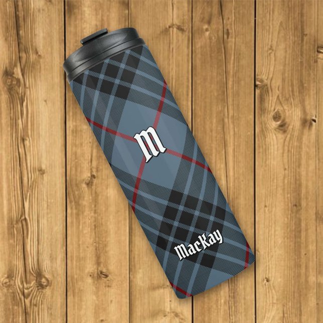 Clan MacKay Blue Tartan Thermal Tumbler (Creator Uploaded)