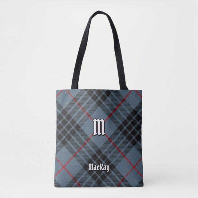 Clan MacKay Blue Tartan Tote Bag (Front)