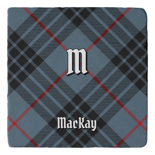 Clan MacKay Blue Tartan Trivet (Front)