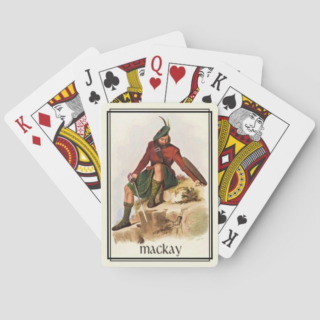 Clan MacKay Classic Scotland Bicycle Deck Poker Cards (Back)