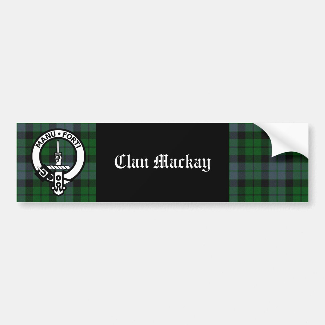 MacKay Blue Tartan Crest House Flag