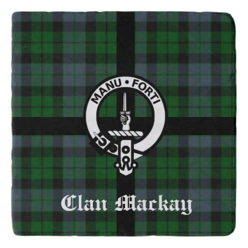 Clan Mackay Crest Badge  Tartan Trivet