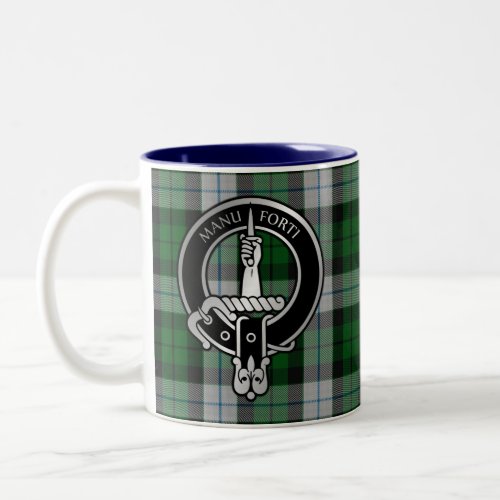 Clan MacKay Crest  Dress Tartan Two_Tone Coffee M Two_Tone Coffee Mug