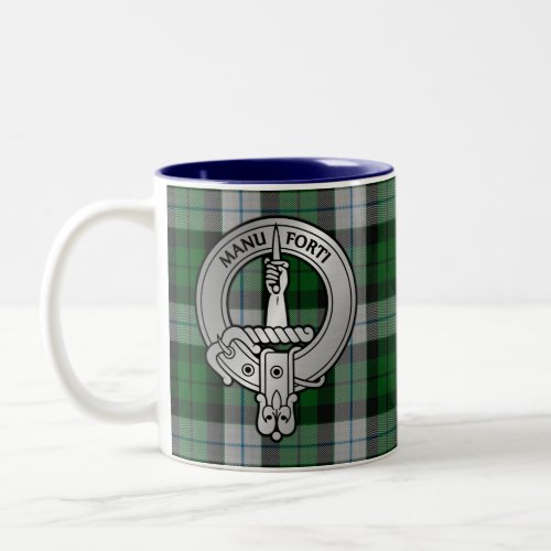 Clan MacKay Crest  Dress Tartan Two_Tone Coffee Mug