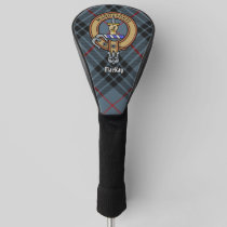 Clan MacKay Crest over Blue Tartan Golf Head Cover