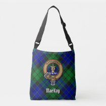 Clan MacKay Crest over Tartan Crossbody Bag