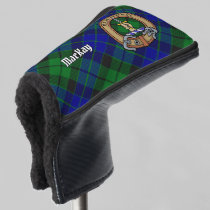 Clan MacKay Crest over Tartan Golf Head Cover