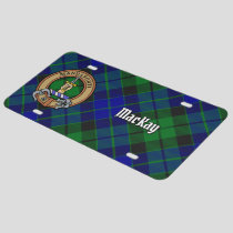 Clan MacKay Crest over Tartan License Plate