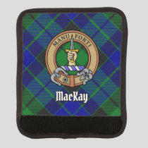 Clan MacKay Crest over Tartan Luggage Handle Wrap