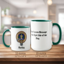 Clan MacKay Crest over Tartan Mug