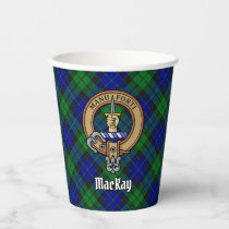 Clan MacKay Crest over Tartan Paper Cups