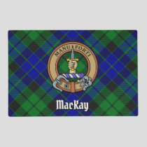 Clan MacKay Crest over Tartan Placemat