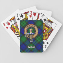 Clan MacKay Crest over Tartan Poker Cards