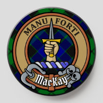 Clan MacKay Crest over Tartan PopSocket