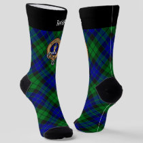 Clan MacKay Crest over Tartan Socks
