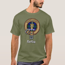 Clan MacKay Crest over Tartan T-Shirt