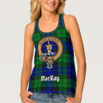 Clan MacKay Crest over Tartan Tank Top