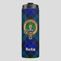 Clan MacKay Crest over Tartan Thermal Tumbler