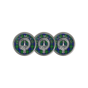 Clan MacKay Crest & Tartan Golf Ball Marker